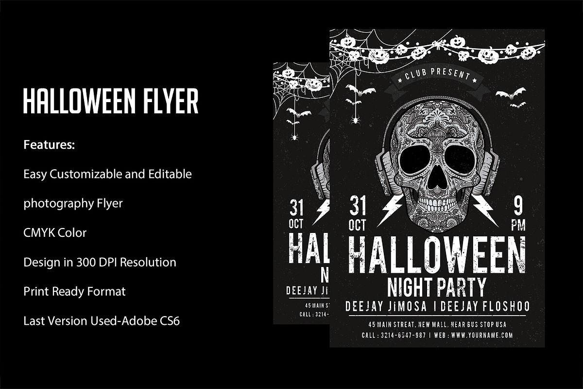 Halloween Flyer, a Flyer Template by VaaniDesigns (Photo 2 of 2)