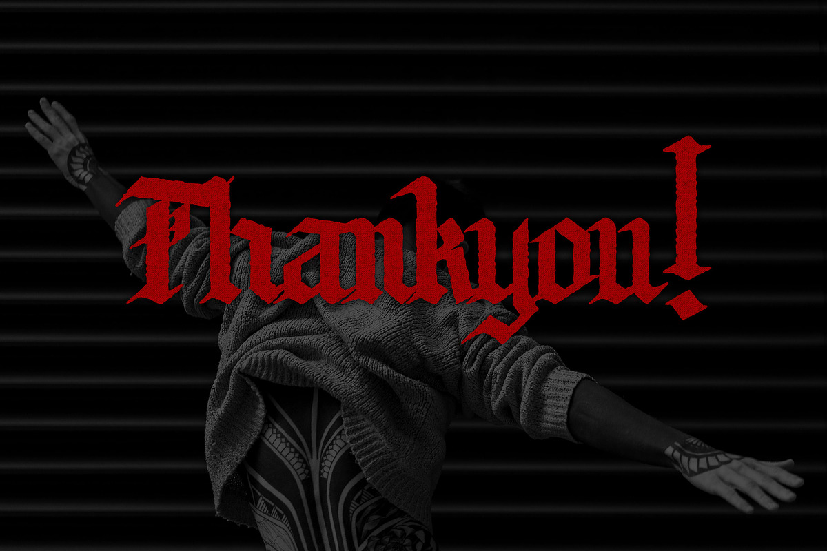 Corogh Gorge - Blackletter Font, a Blackletter Font by Krakenbox Studio (Photo 12 of 12)