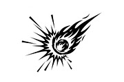 Fire Meteor Comet Silhouette Bundle, an Illustration by Designs_River (Thumbnail 21 of 51)