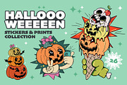 Halloween Clipart & Stickers, an Illustration by Alina Sh (Thumbnail 1 of 8)