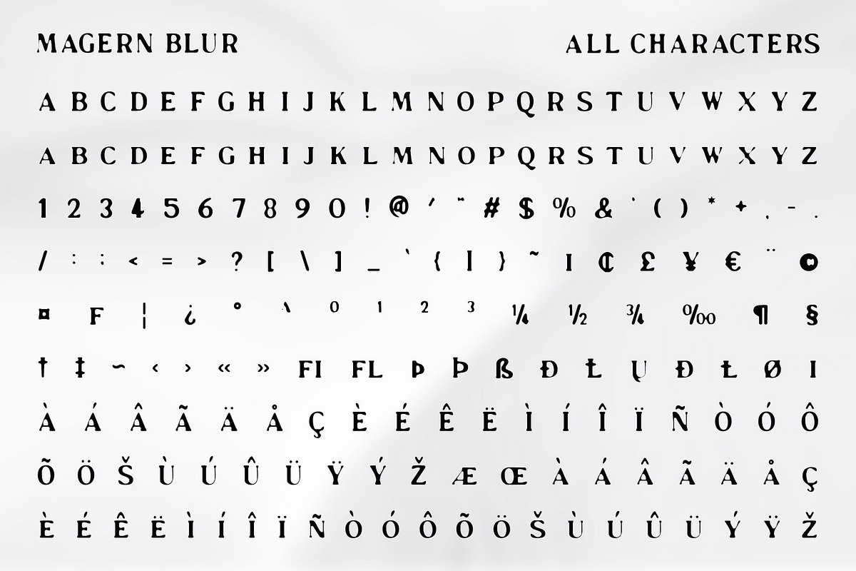 Magern Blur, a Serif Font by Craft Supply Co. (Photo 8 of 8)