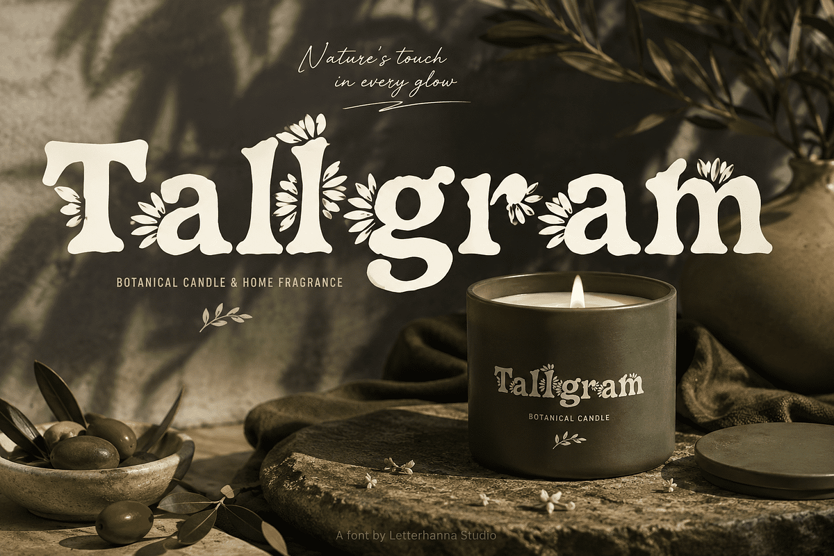 Aribelle Floral Font, a Handwritten Font by Letterhanna Studio (Photo 2 of 9)