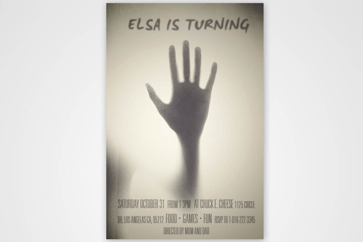 Scary Hand Kids Birthday Invitation, an Invitation Template by 1208designs (Photo 2 of 6)
