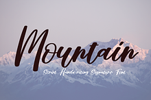 Mountain | Script Font