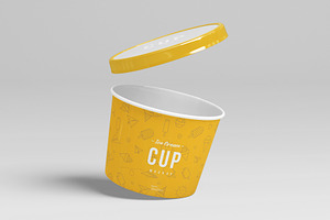 3oz Ice Cream Cup Mockup Set