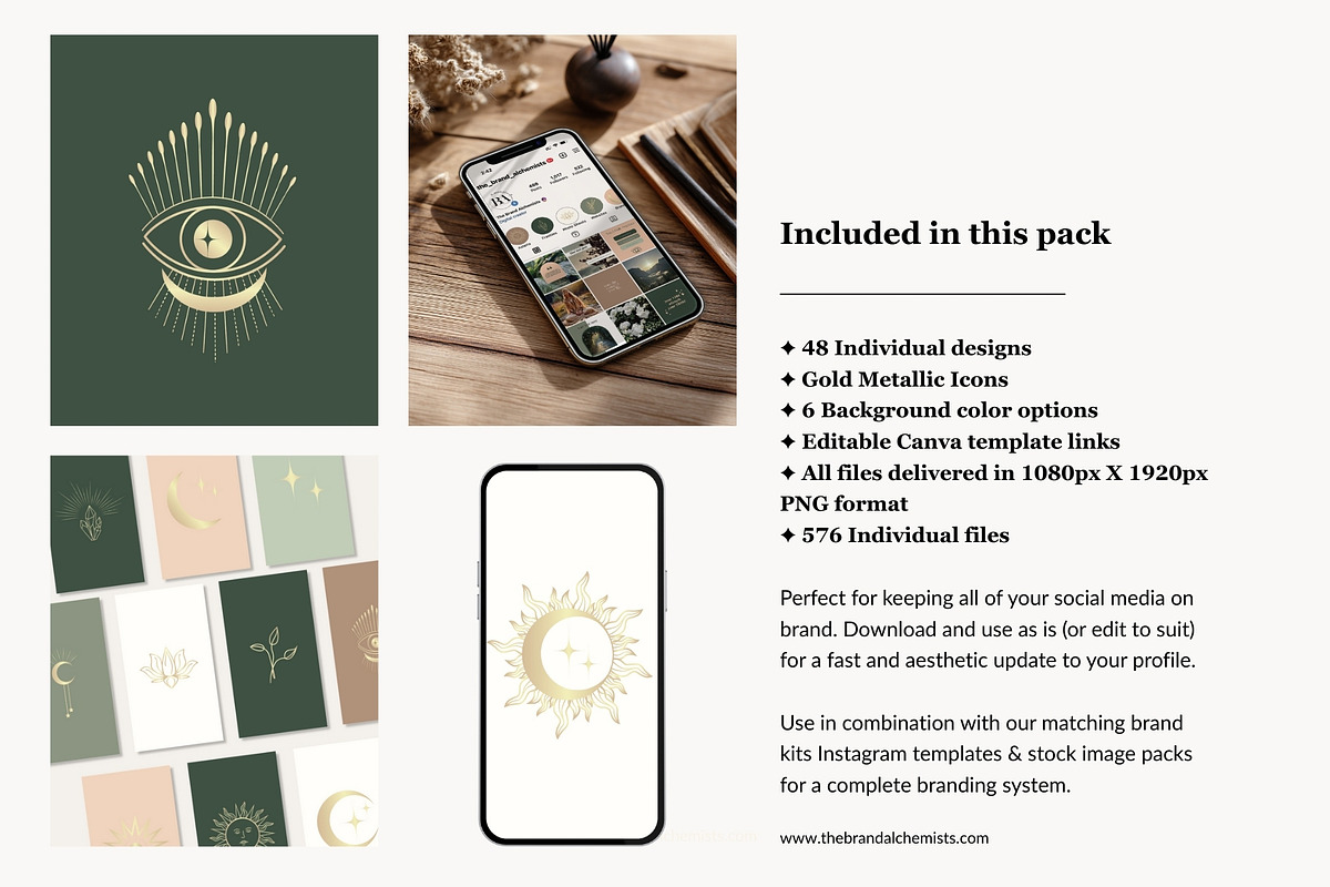 Mother Earth Highlight Covers, a Social Media Template by The Brand Alchemists (Photo 2 of 9)