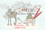 Warm & Cozy Illustration Pack, an Illustration by Heather Marie  (Thumbnail 1 of 7)