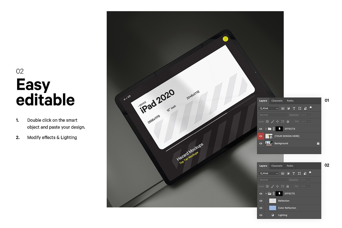 4x Apple Devices Mockup Pack, a Mac Mockup by HAZARD MOCKUPS (Photo 3 of 9)