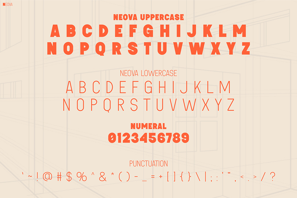 Neova, a Font by Pinisi ART (Photo 2 of 10)