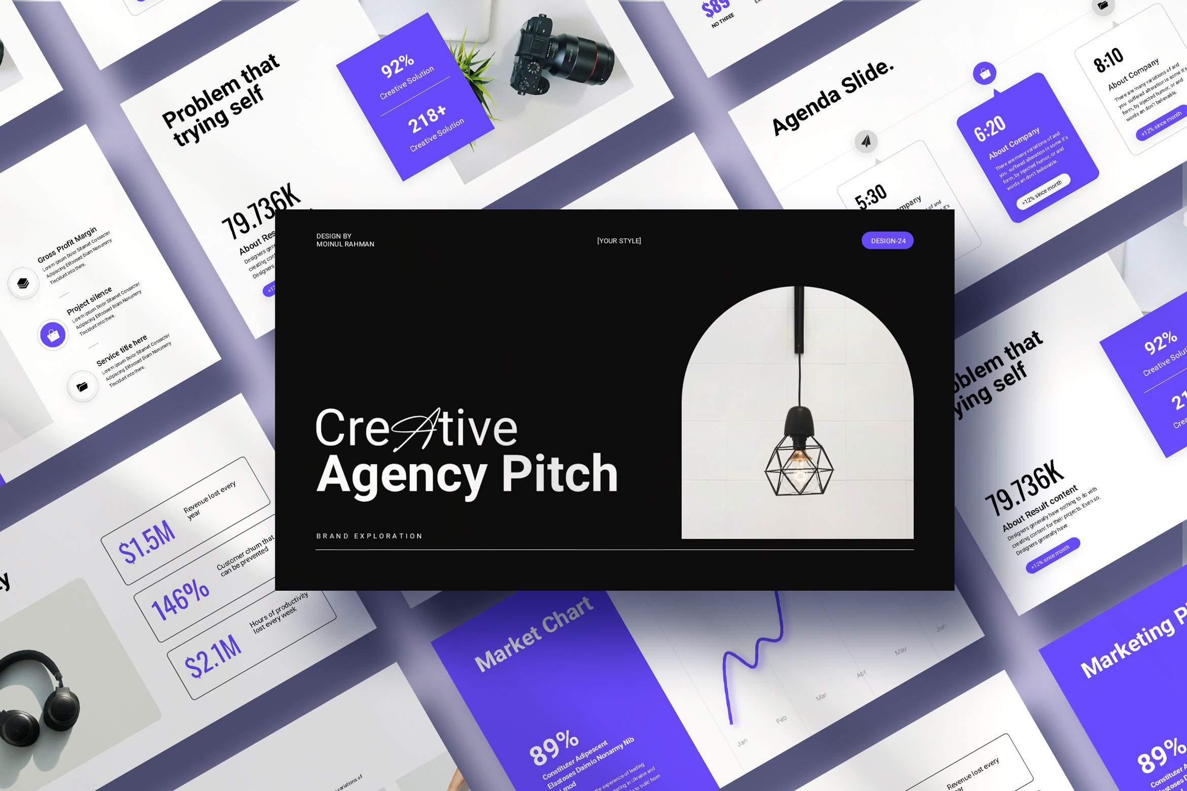 Creative Agency Pitch Deck, a Presentation Template by KreateTribe