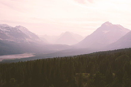 Mountains beyond mountains stock picture