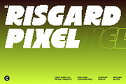 CS Risgard Pixel, a Sans Serif Font by Craft Supply Co. (Thumbnail 1 of 8)