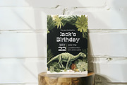 Dinosaur Birthday Invite, an Invitation Template by Sunny Jar Designs (Thumbnail 2 of 4)