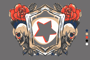 SKULL CREST VECTOR 5 COLORS