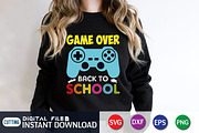 Game Over Back to School SVG, an Education Illustration by FunnySVGCrafts (Thumbnail 1 of 3)