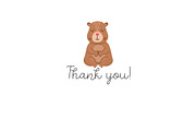 Capybara clipart, patterns, designs, an Animal Illustration by Lexi Claus (Thumbnail 8 of 8)