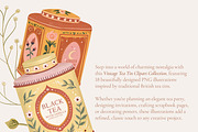 Tea Party ClipArt, a Graphic by Paper Flowers Studio (Thumbnail 2 of 6)