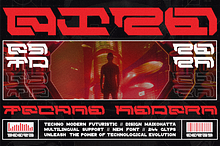 Bizo - Techno Modern Font