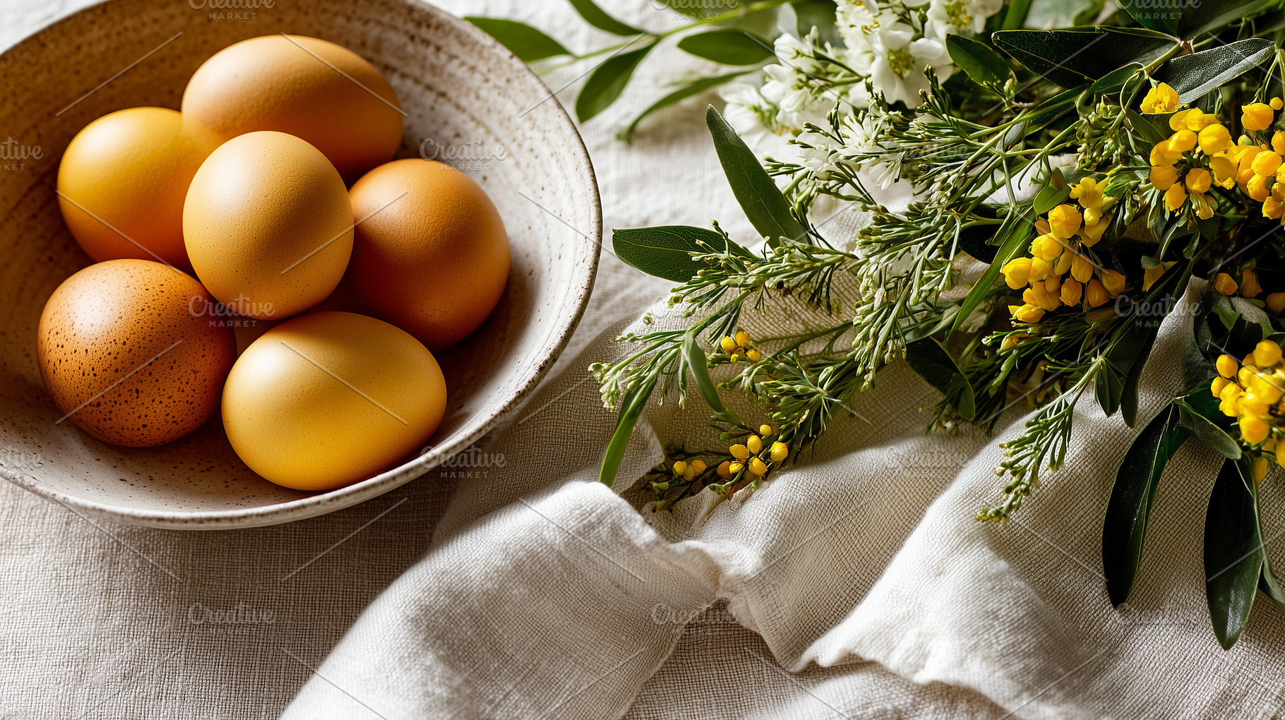 Rustic still life of farm fresh, a Food & Drink Photo by MistyDay