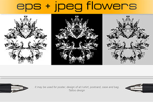 Vector Flowers, Ornaments