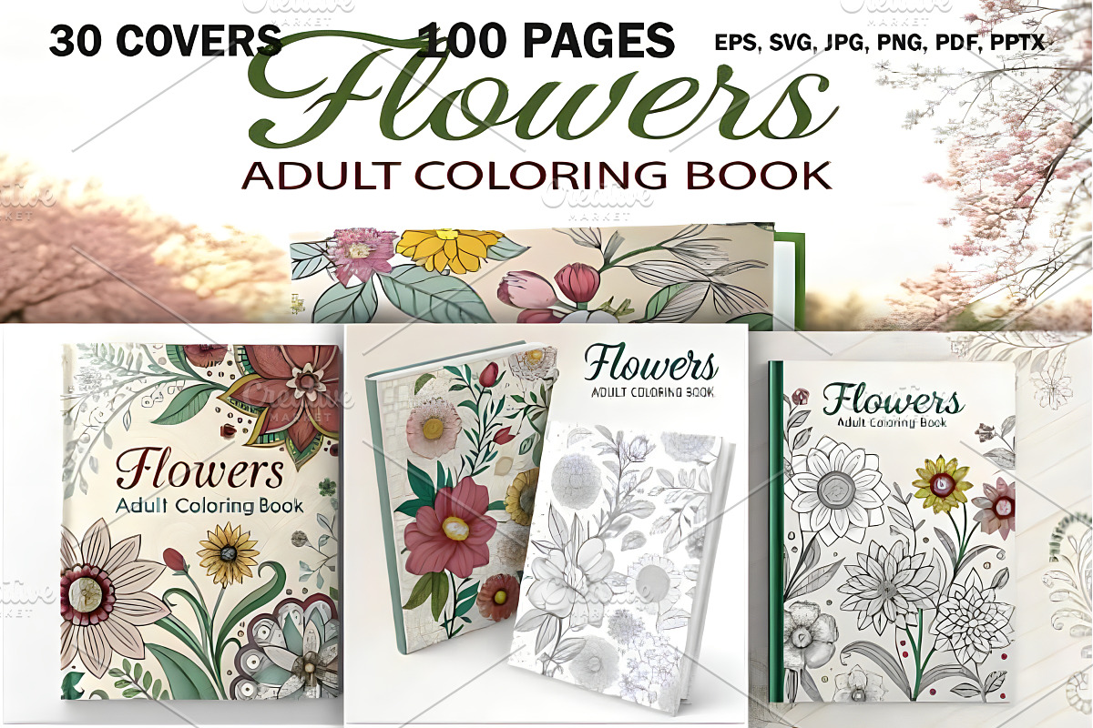 A Large Collection of Elegant Flower, a Decorative Illustration by Design Station (Photo 2 of 3)