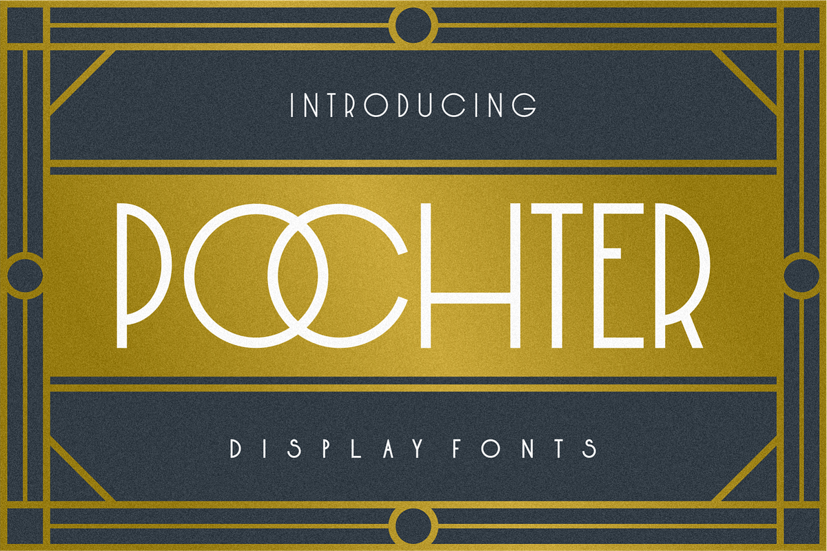 POCHTER ART DECO, a Sans Serif Font by 24Design Studios (Photo 1 of 8)