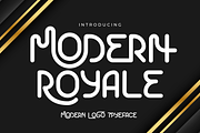 Modern Royale is a Modern Logo Font, a Sans Serif Font by Brown Cupple (Thumbnail 1 of 7)