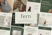Holistic Wellness Social Templates, a Social Media Template by CreativeWilderness (Thumbnail 1 of 13)