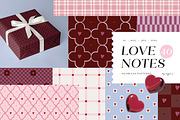 Love Notes. Seamless Vector Patterns, a Pattern Graphic by oxygen_8 (Thumbnail 1 of 10)