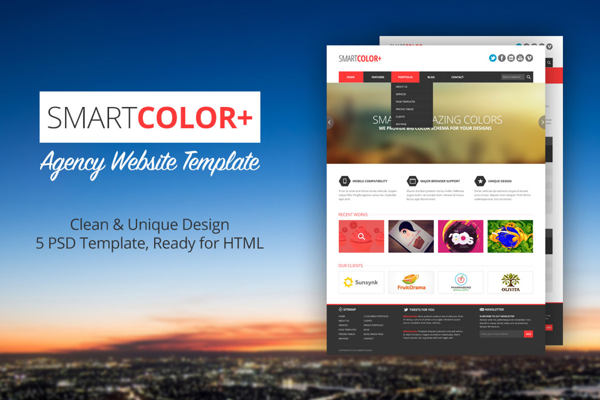 SmartColor Agency Website, a Websites & App Template by IQSIR (Photo 1 of 6)