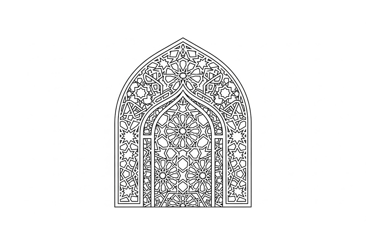 Islamic Arch Window Mandala Bundle, an Illustration by Artivon (Photo 6 of 45)