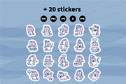 Pegasus Character Bundle, an Animal Illustration by Palau (Thumbnail 8 of 8)