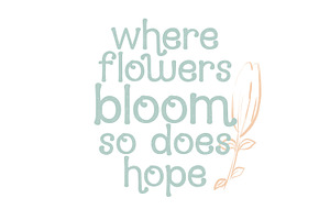 Flower Garden Font