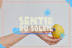 Sentir Du Soleil Cutout Marker Font