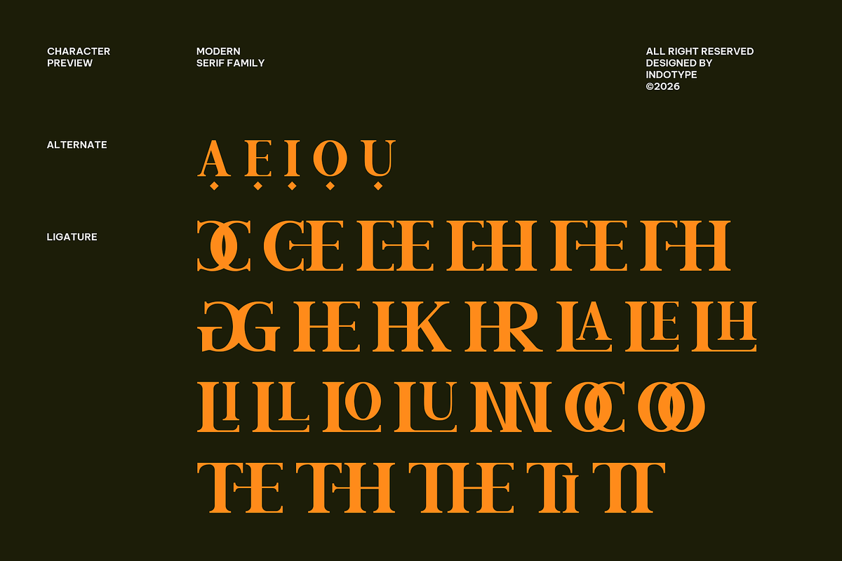 Celtho - Modern Serif Font Family, a Serif Font by Indotype Foundry (Photo 7 of 10)