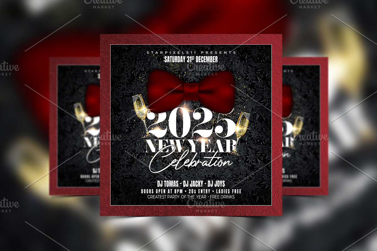 08 New Year Flyer Bundle, a Flyer Template by StarPixles11 (Photo 4 of 10)