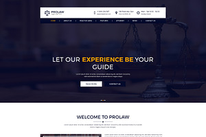 Prolaw legal law firm psd template