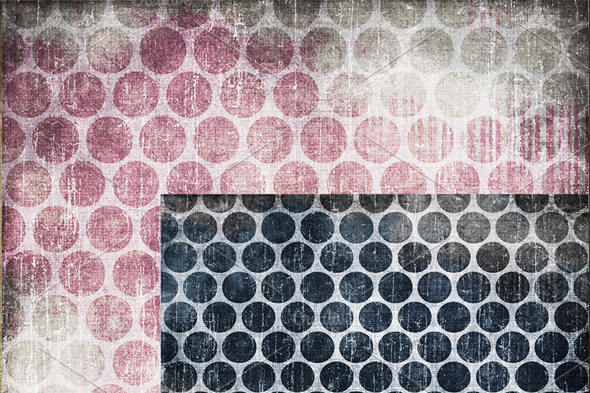 Grungy Canvas Large Dot Textures II preview 4