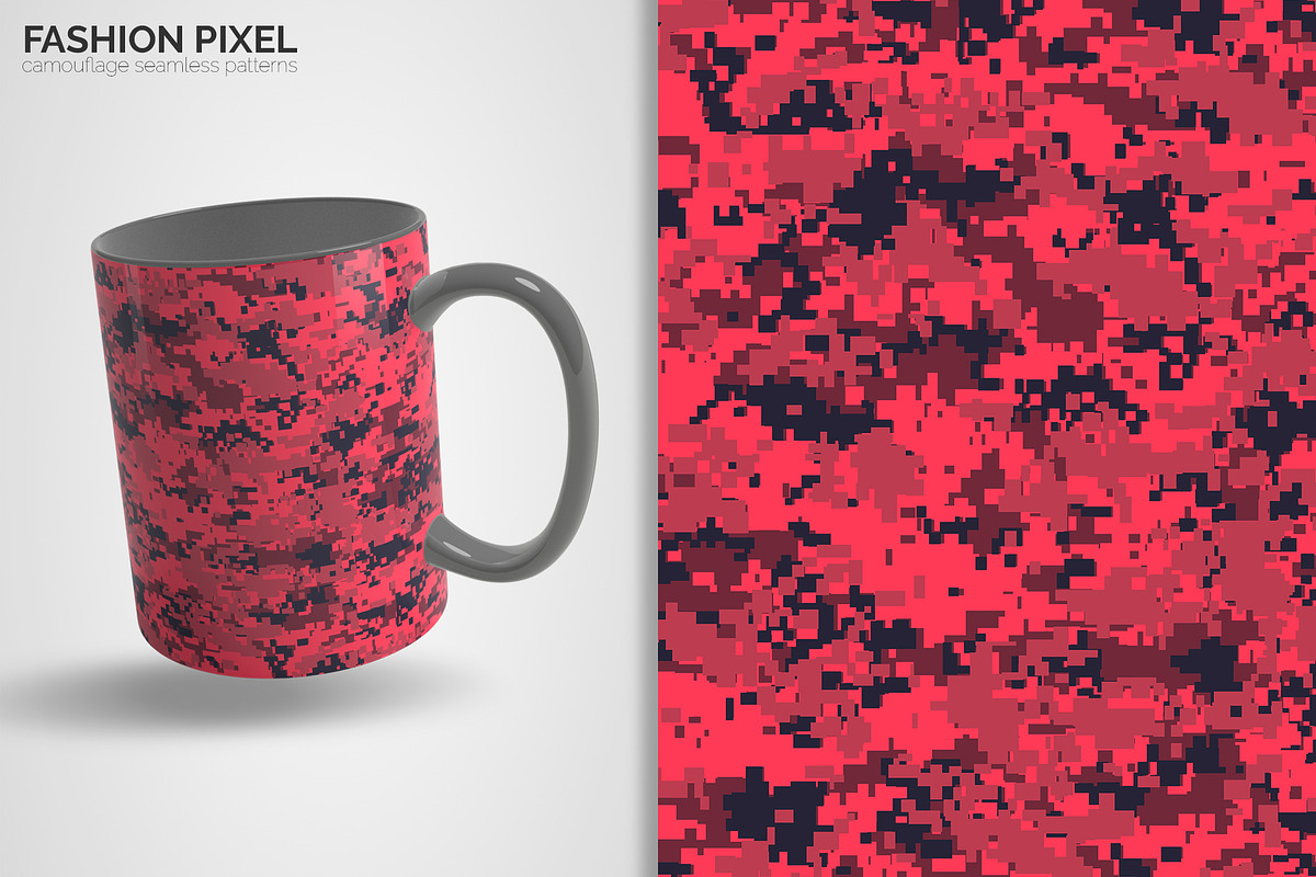 Fashion Pixel Camouflage Patterns, a Pattern Graphic by 3Y_Design (Photo 5 of 6)