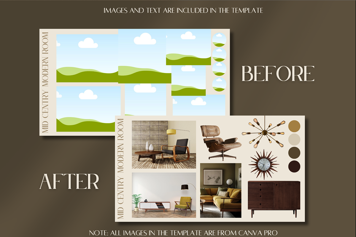 Mid-century Modern Mood board, a Templates & Theme by TespinDesign (Photo 3 of 4)
