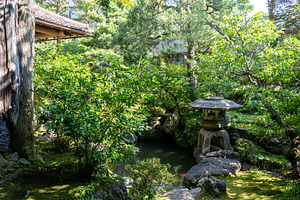 Traditional garden in Nagamachi District, Kanazawa, with stone l, a Nature Photo by GoodGoods