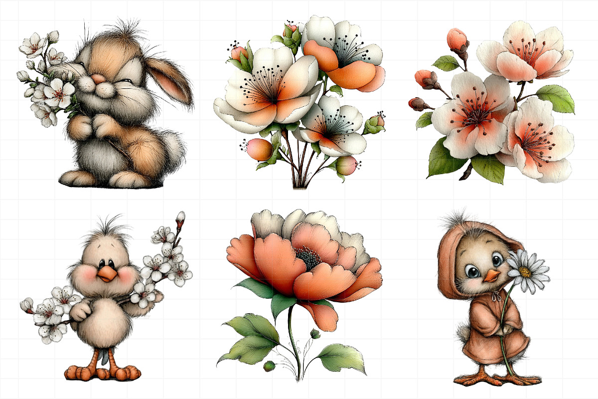 Whimsical Spring Clipart, an Illustration by Daily.Designs (Photo 3 of 8)