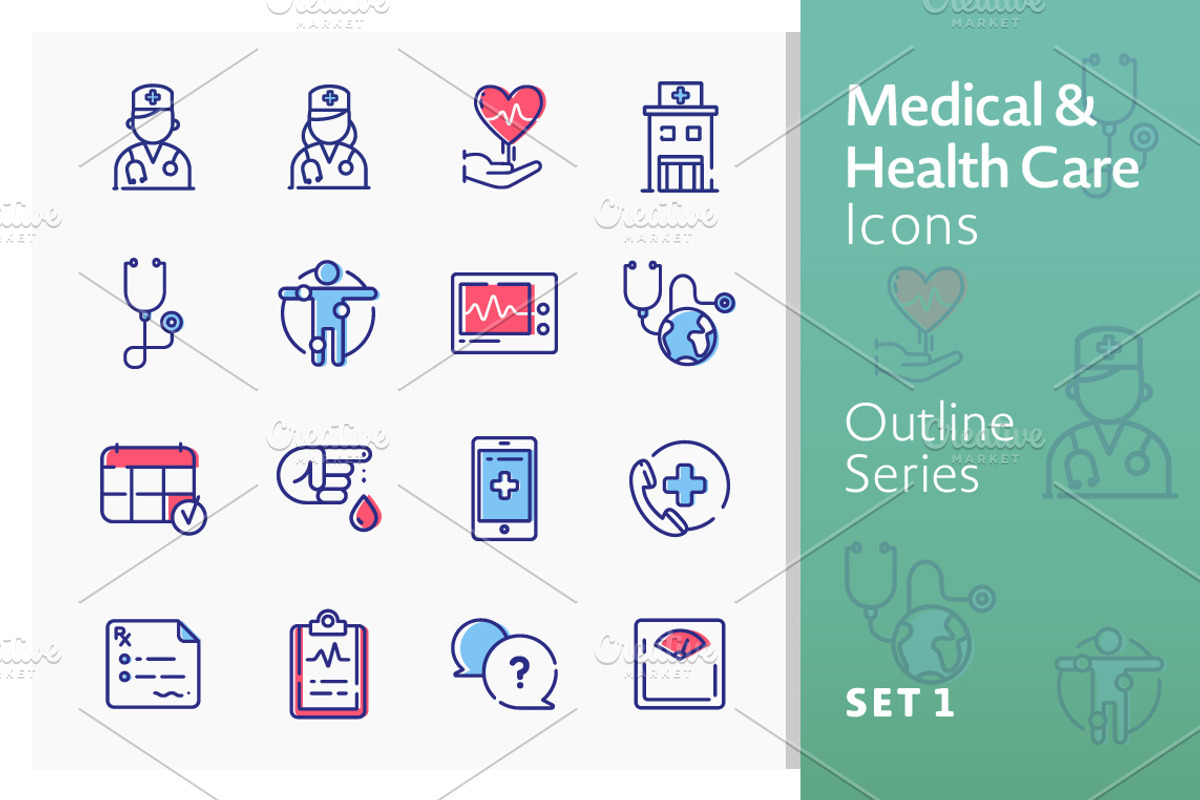 Medical Icons Set 1 - Outline Series, an Outline Icon by introwiz1 (Photo 1 of 3)