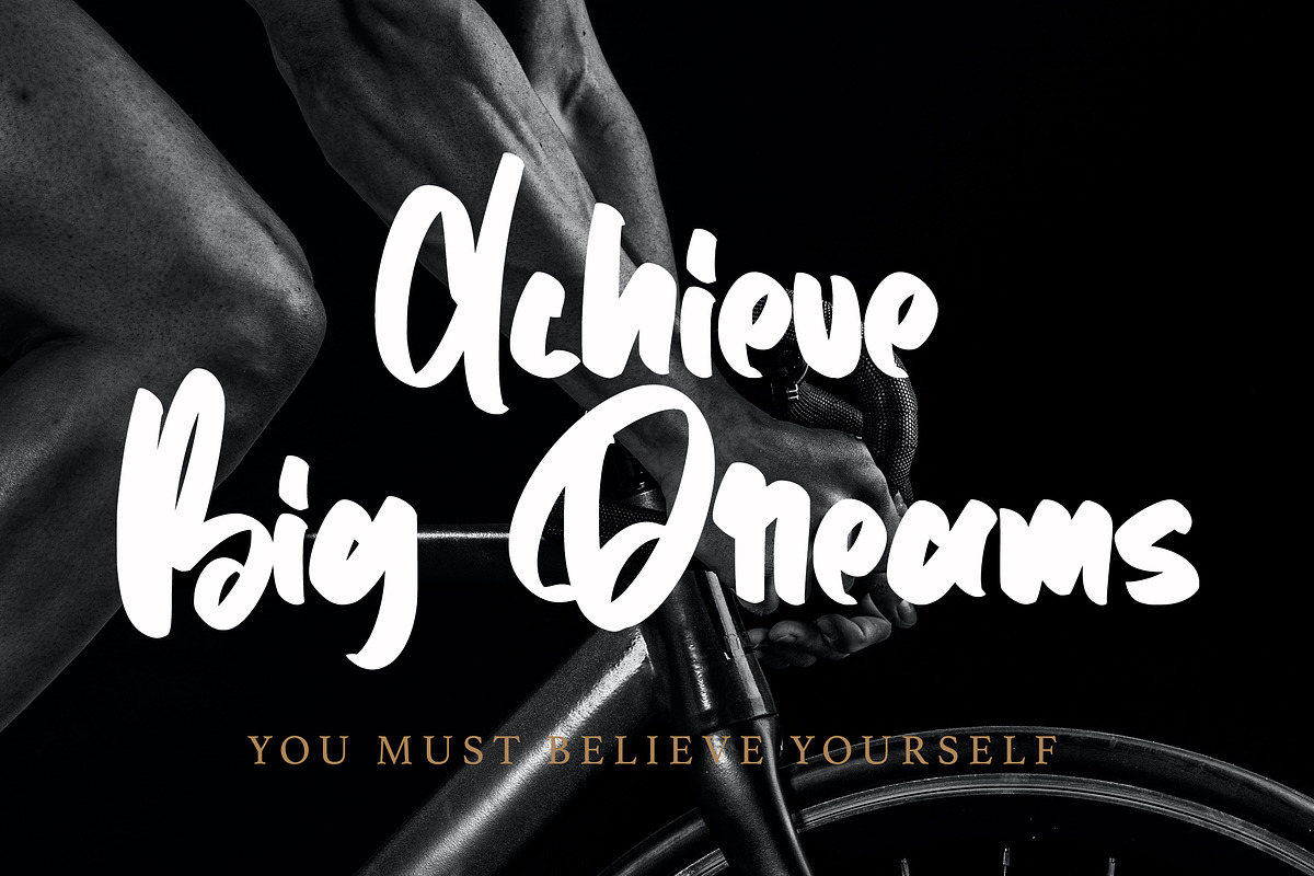 Walftower - Bold Handwritten Font, a Script Font by Arendxstudio (Photo 3 of 9)