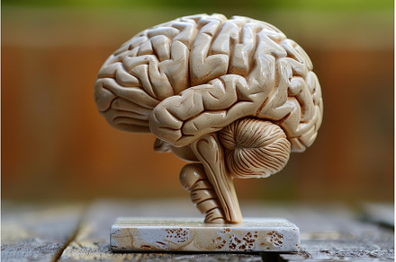 Anatomical model of human brain, a School & Education Photo by Ylivdesign
