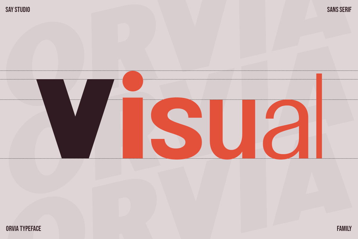 Orvia - Family Sans Serif Typeface, a Serif Font by Say Studio (Photo 2 of 12)