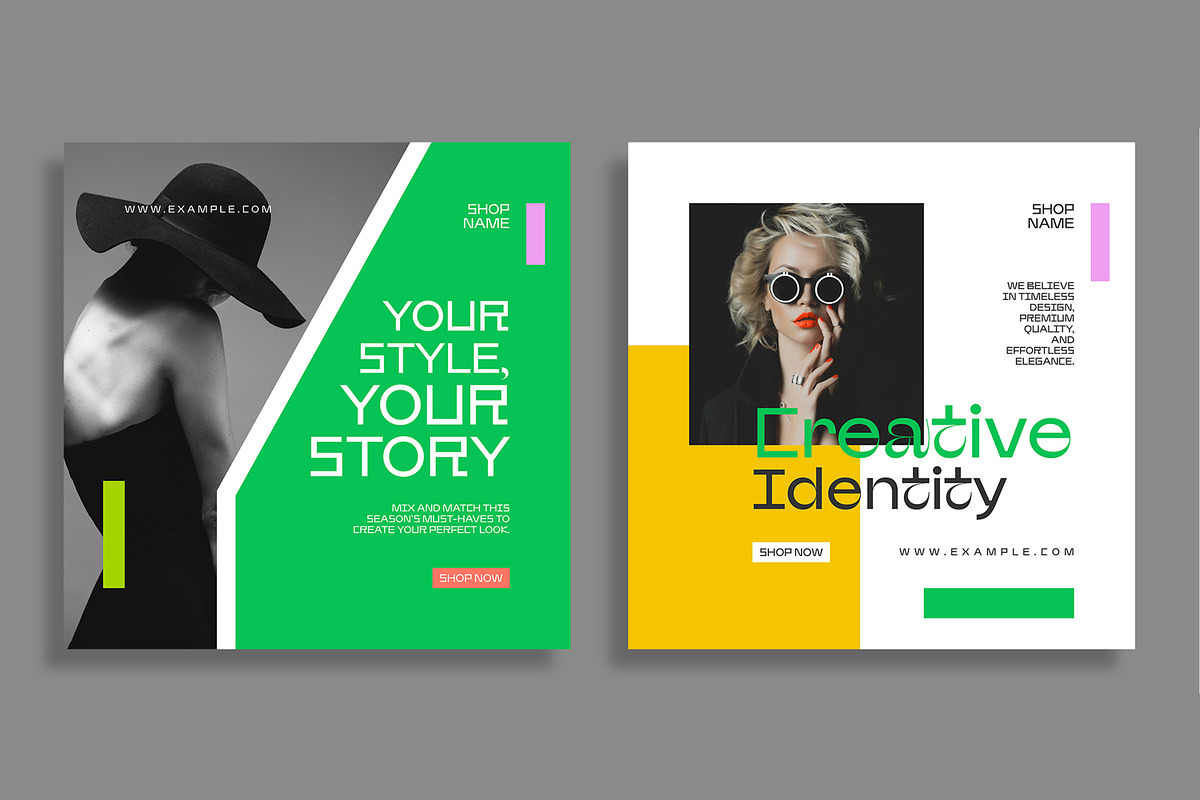 Modern Social Media Post Template, a Social Media Template by MightyDesign (Photo 4 of 8)