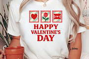 Faux Crochet Happy Valentine's Day, an Illustration by Libby Wishes (Thumbnail 4 of 6)