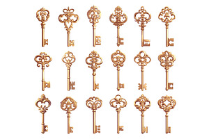 Cartoon set of metal antique, an Illustration by LadadikArt