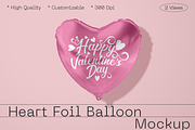Heart Balloon Mockup, a Product Mockup by Mockupdaddy (Thumbnail 1 of 3)